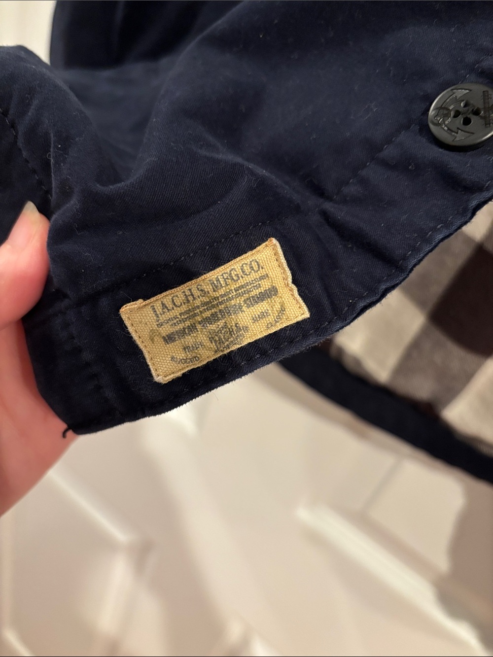 Jachs Navy Blue Button-Front Field Task Jacket - Picture 3 of 7